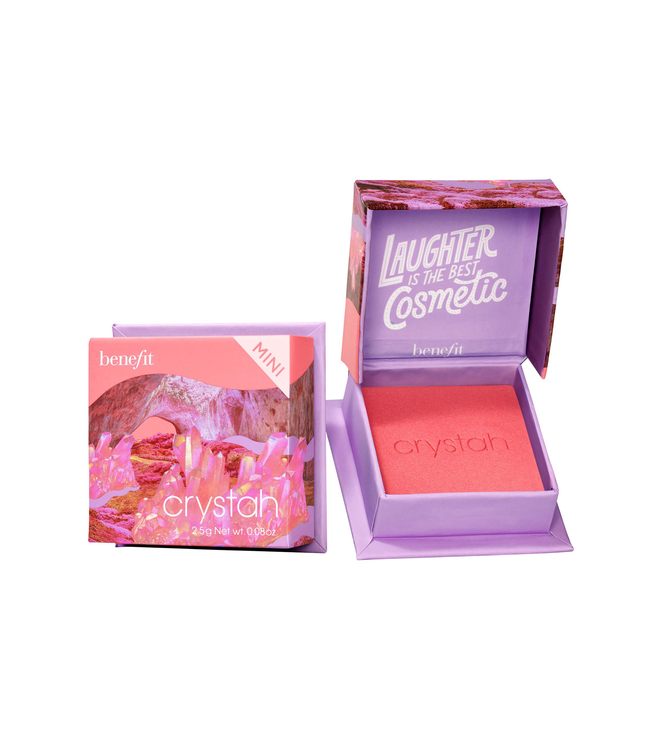 Rubor mini Crystah Strawberry Pink, 2.5 gr
